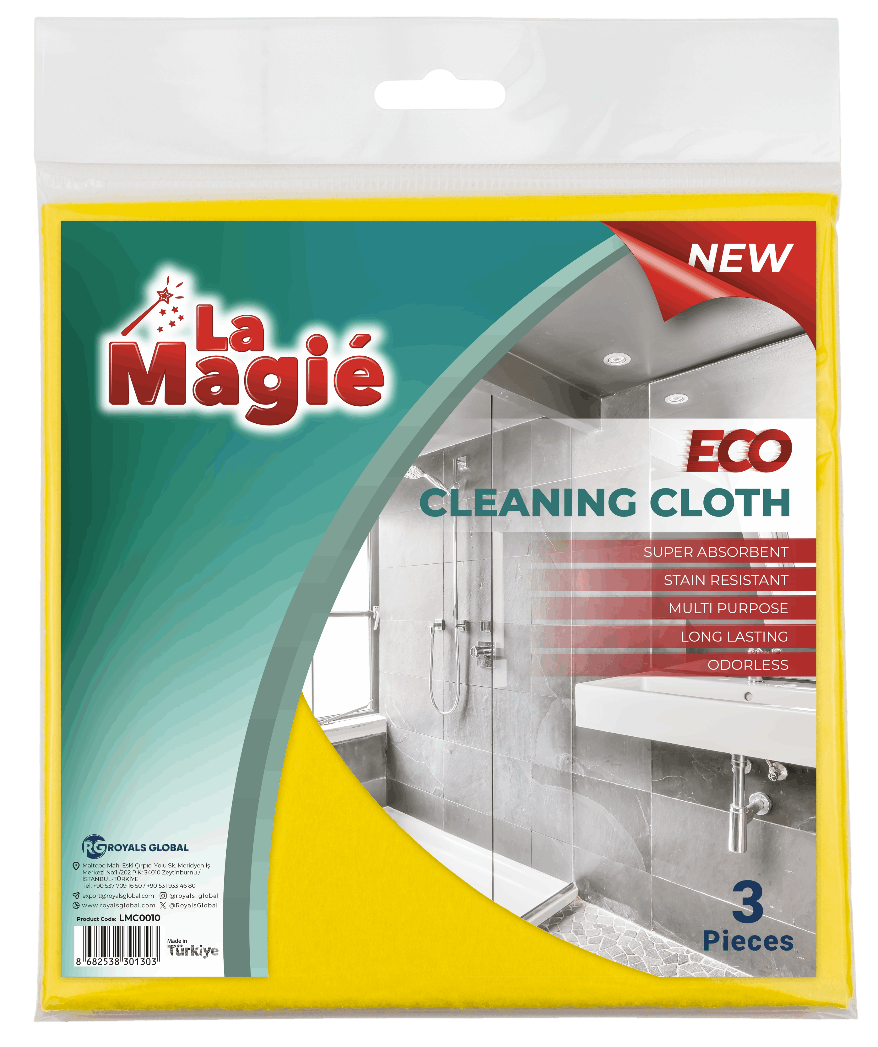 LA MAGIÉ ECO CLEANING CLOTHES 3 PCS